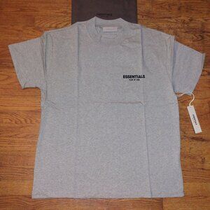 FEAR OF GOD ESSENTIALS T-SHIRT Dark Oatmeal L NWT Authentic